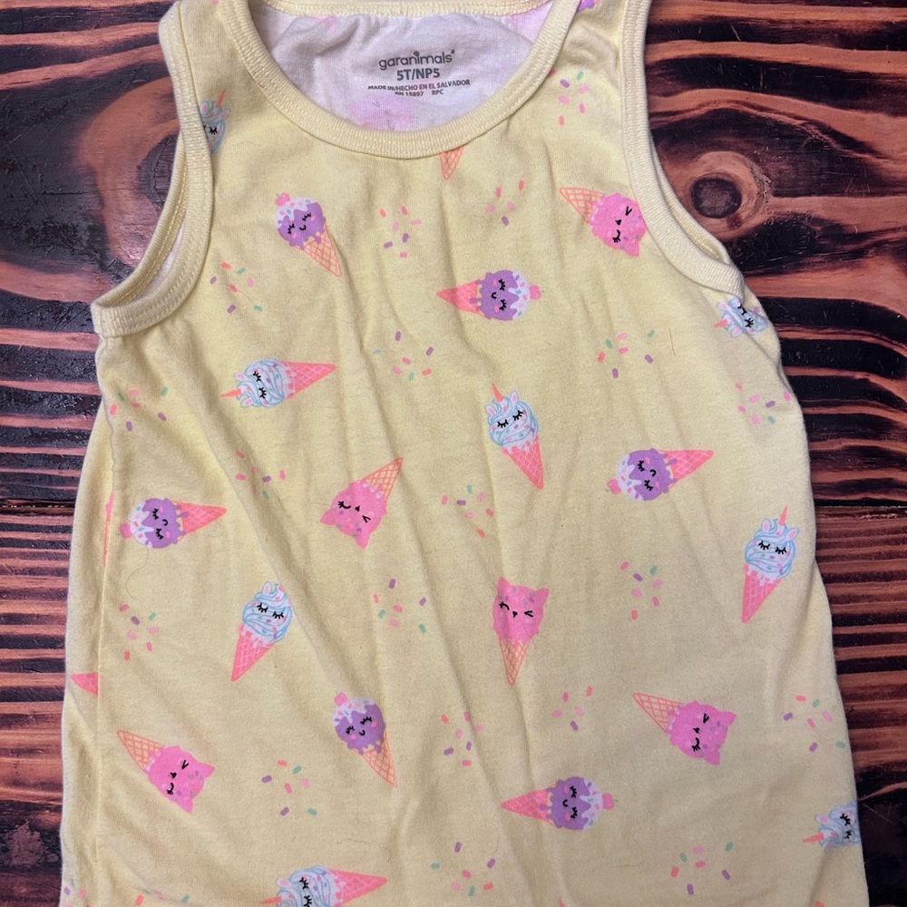 Garanimals Yellow and Pink Floral Tank Top